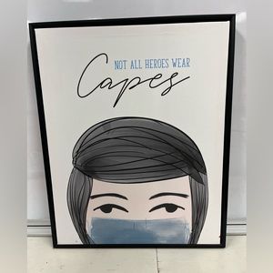 Canvas wrapped picture in frame